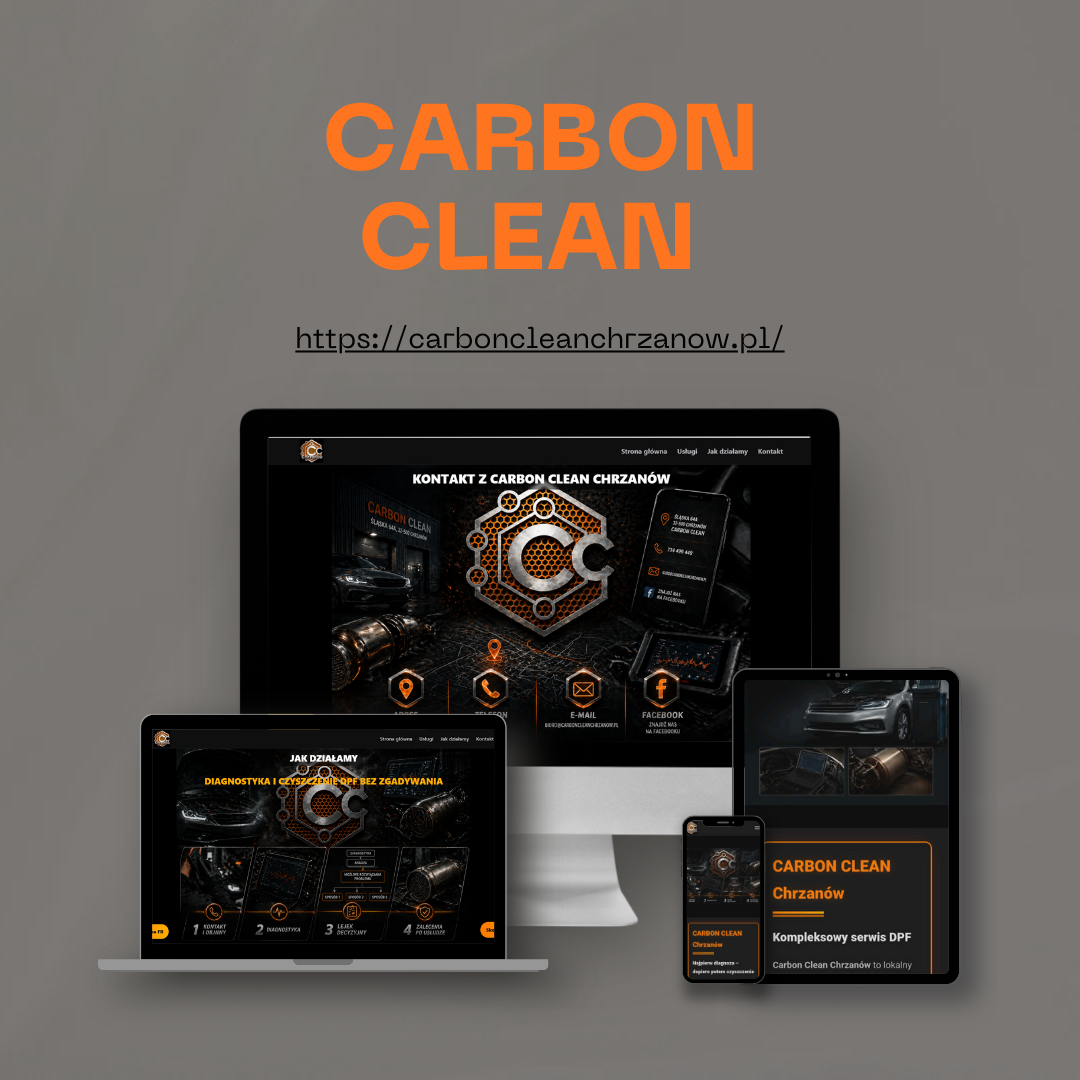 Carbon Clean Chrzanów – strona usługi czyszczenia DPF